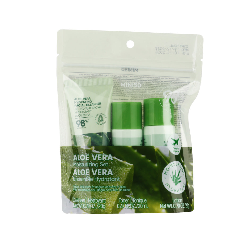 MINISO ALOE VERA MOISTURIZING SET 2015922410101 BEAUTY SET