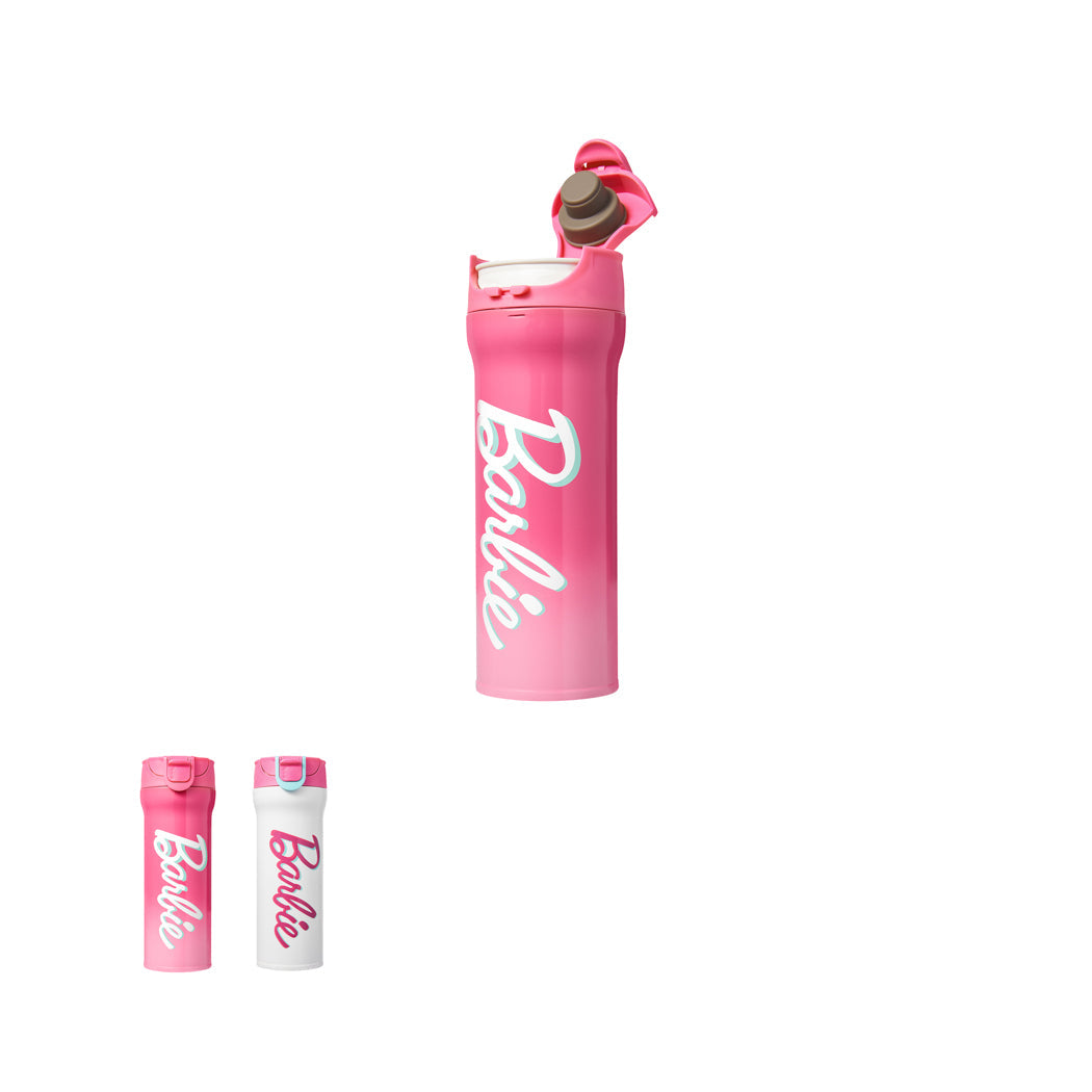 MINISO BARBIE SHINING COLLECTION FLIP-LID INSULATED BOTTLE (420ML) 2015979010101 VACUUM BOTTLE