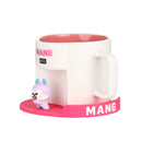 MINISO BT21 COLLECTION CARTOON CERAMIC CUP WITH COASTER ( 450ML ) ( MANG ) 2016371115104 CERAMIC MUG-2