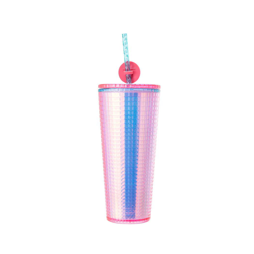 MINISO BARBIE SHINING COLLECTION DOUBLE WALL TUMBLER WITH STRAW (775ML) 2016419010101 PLASTIC WATER BOTTLE