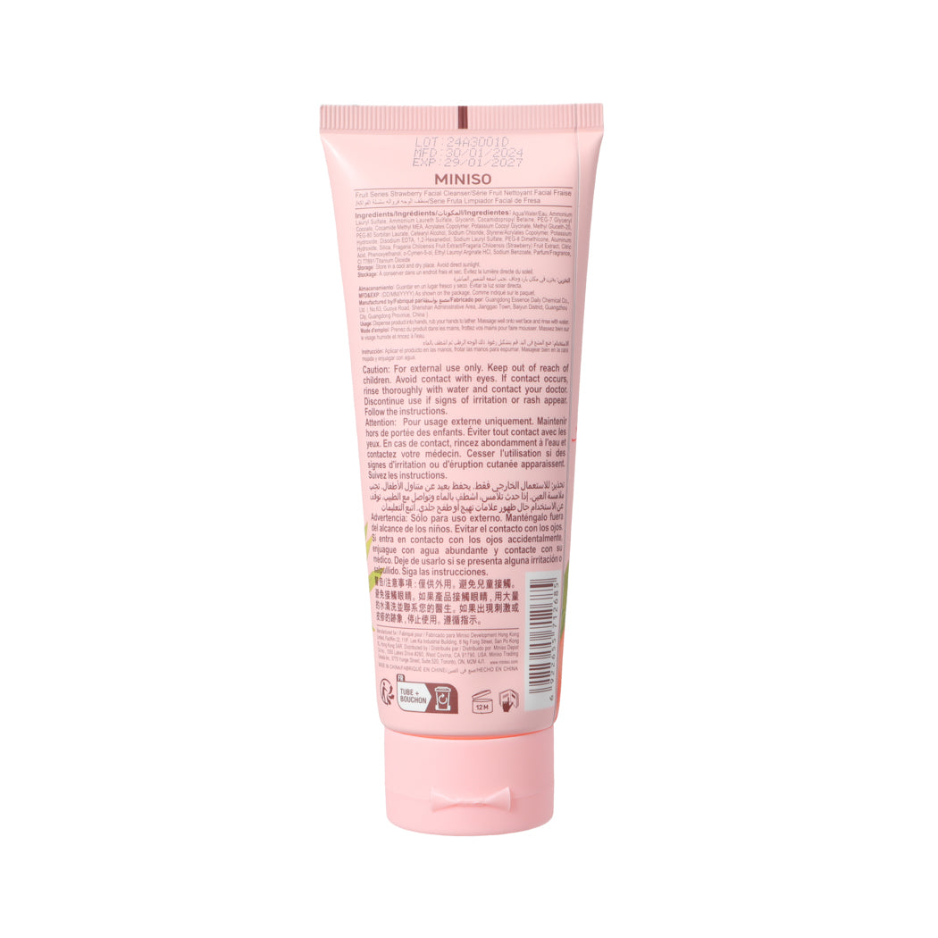 MINISO FRUIT SERIES STRAWBERRY FACIAL CLEANSER 2016428010109 FACIAL CLEANSER