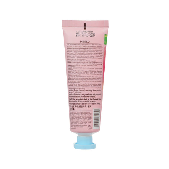 MINISO FRUIT SERIES PEACH HAND CREAM 2016428610101 HAND CREAM