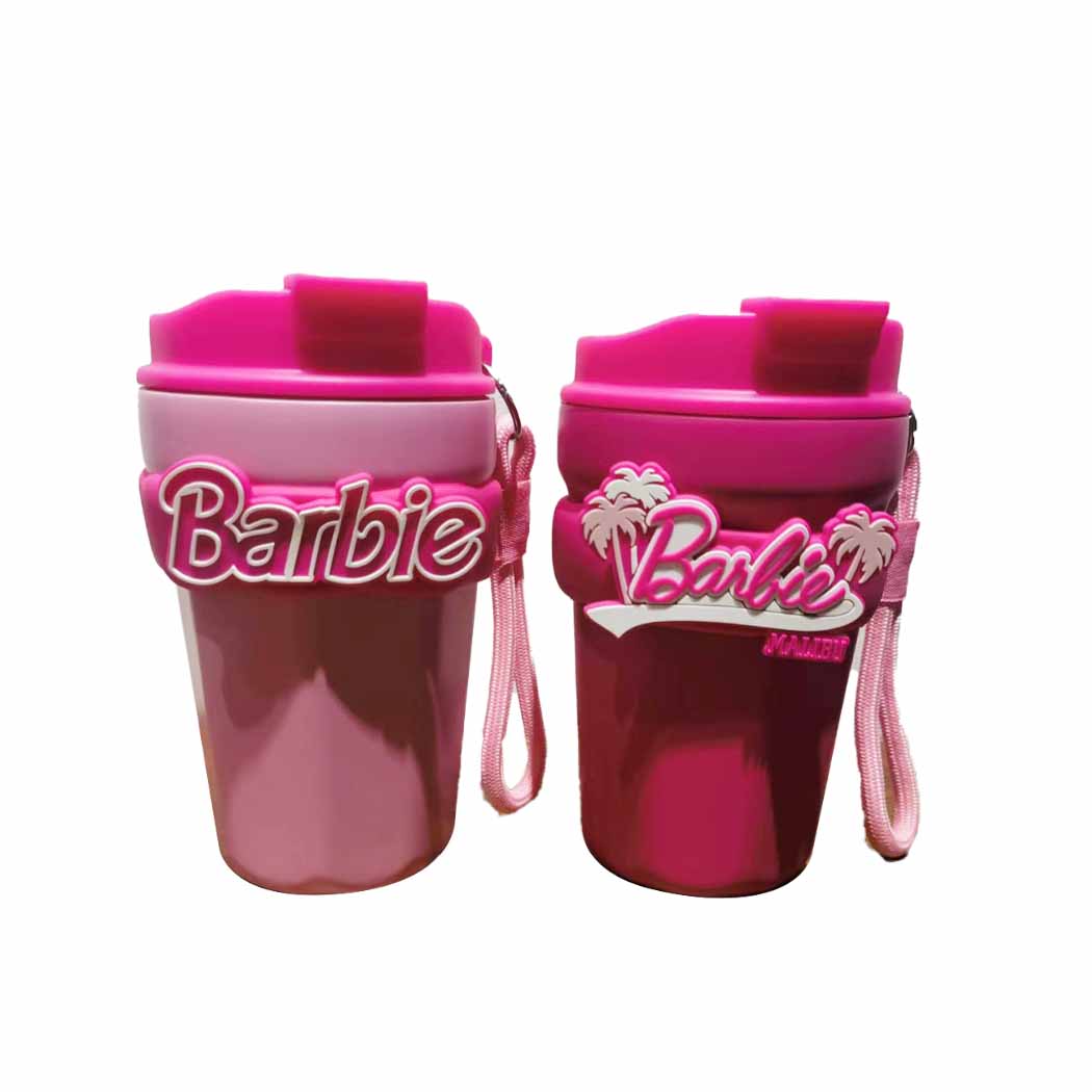 MINISO FANCY BARBIE COLLECTION COFFEE BOTTLE (380ML) 2016454610106 STEEL CUP