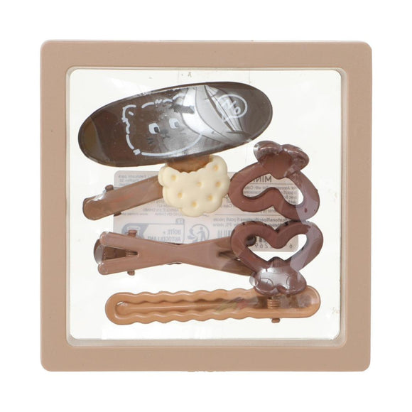 MINISO HAIR ACCESSORIES SET WITH COLORFUL STORAGE BOX (6 PCS) 2016469110103 HAIR CLIPPERS