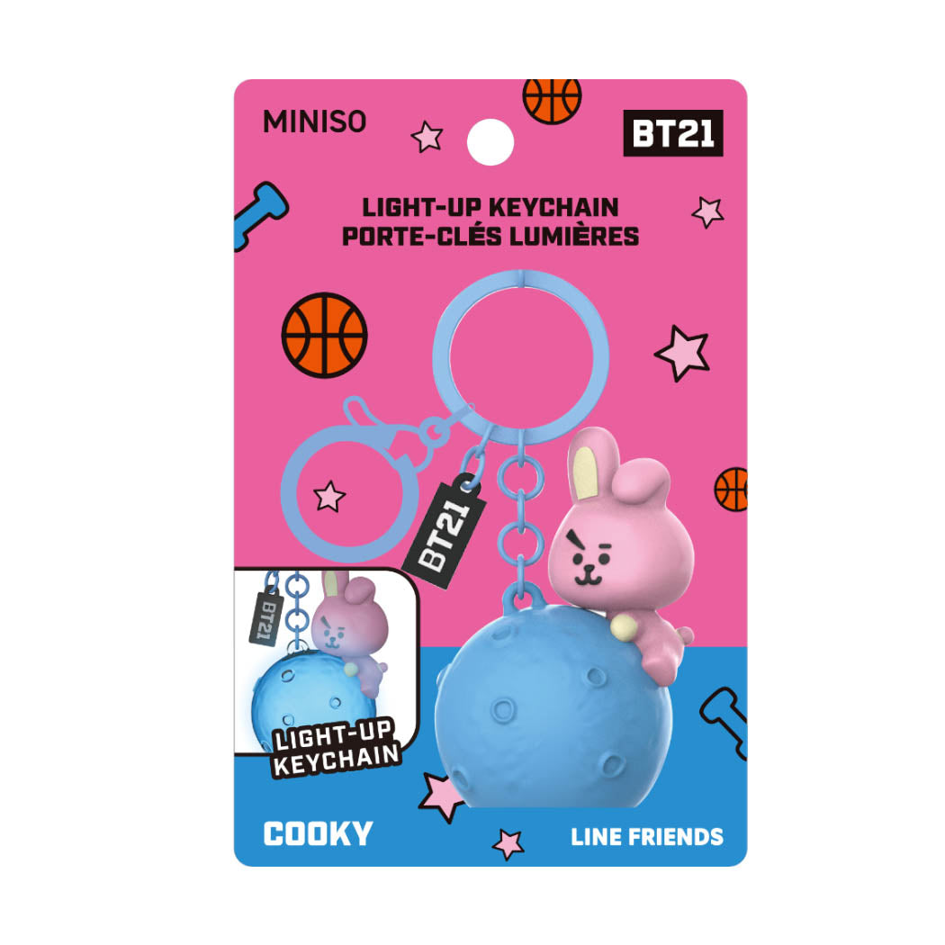 MINISO BT21 COLLECTION LIGHT-UP KEYCHAIN ( COOKY ) 2016535410106 NIGHT LIGHT