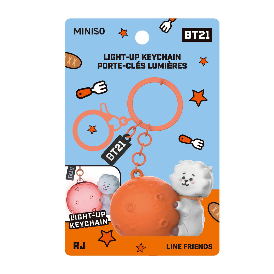 MINISO BT21 COLLECTION LIGHT-UP KEYCHAIN ( RJ ) 2016535411103 NIGHT LIGHT