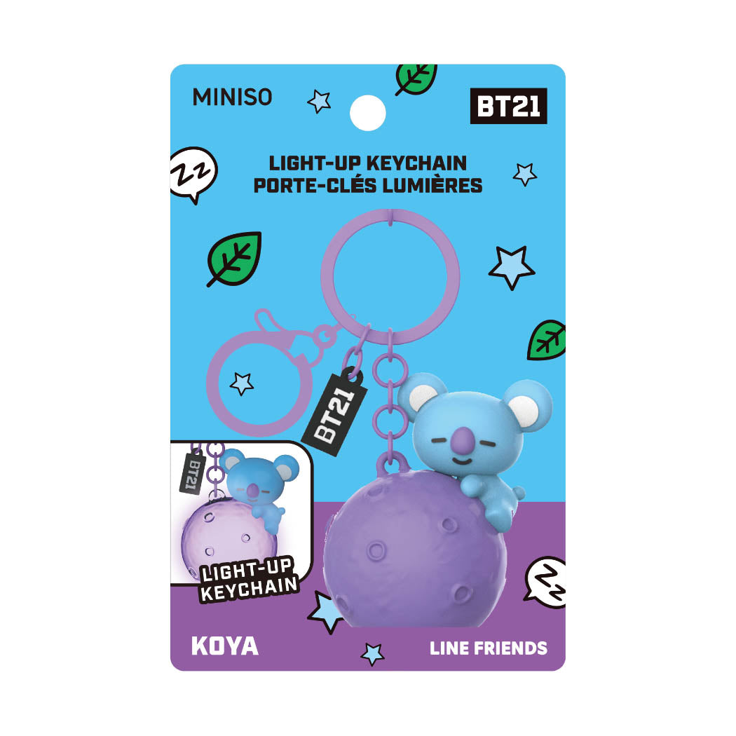 MINISO BT21 COLLECTION LIGHT-UP KEYCHAIN ( KOYA ) 2016535414104 NIGHT LIGHT