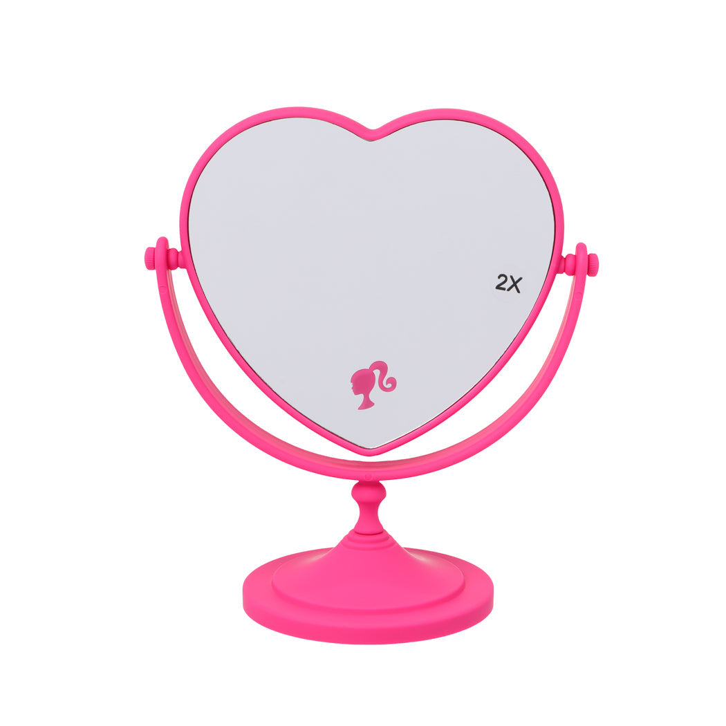 MINISO BARBIE SHINING COLLECTION HEART DUAL-SIDED MIRROR 2016572110106 TABLE MIRROR