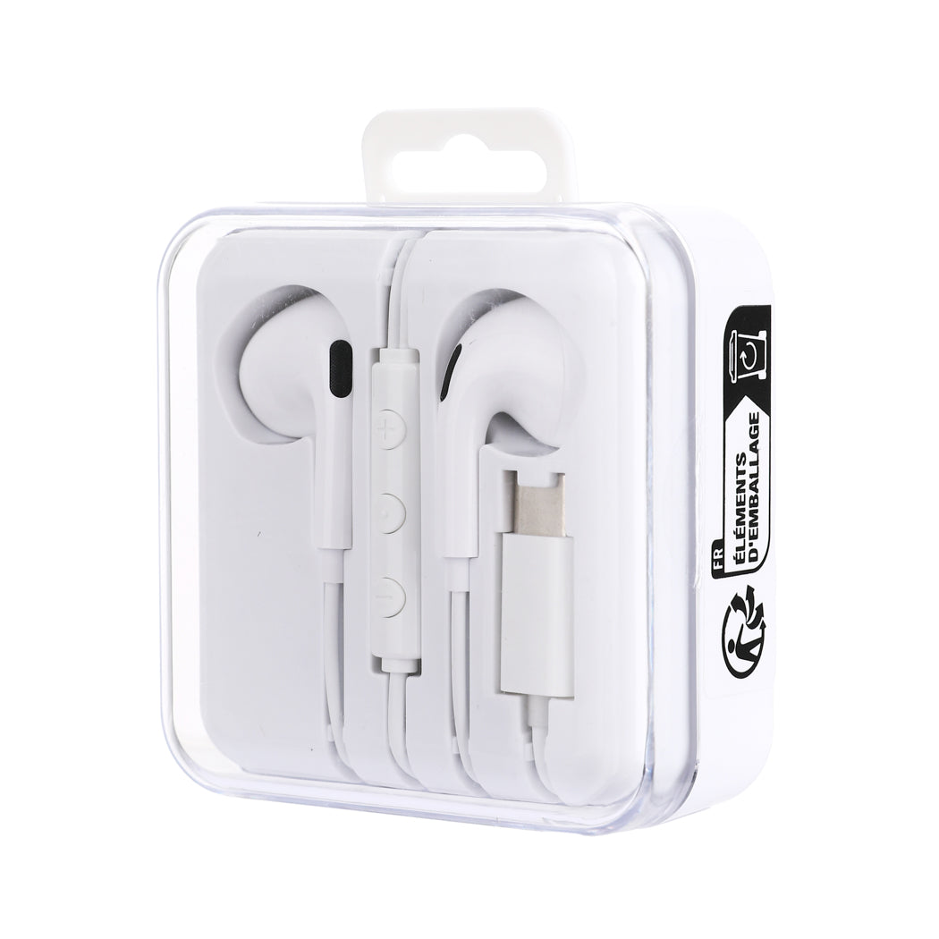 MINISO MOONLIGHT SERIES TYPE-C IN-EAR EARPHONES  MODEL: 6311#(WHITE) 2016576510100 EARPHONES