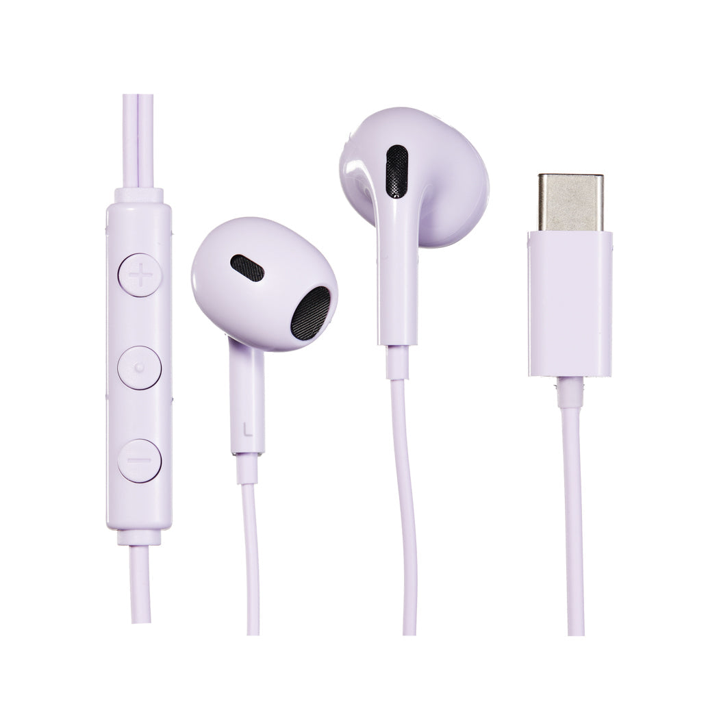 MINISO MOONLIGHT SERIES TYPE-C IN-EAR EARPHONES  MODEL: 6311#(PURPLE) 2016576511107 EARPHONES