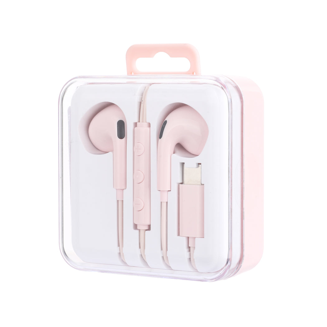 MINISO MOONLIGHT SERIES TYPE-C IN-EAR EARPHONES  MODEL: 6311#(PINK) 2016576512104 EARPHONES