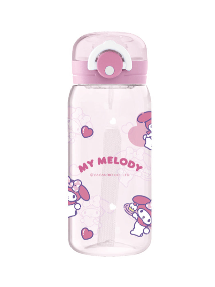 MINISO SANRIO CHARACTERS PLASTIC BOTTLE WITH STRAP (450ML)(MY MELODY) 2016646711109 PLASTIC WATER BOTTLE