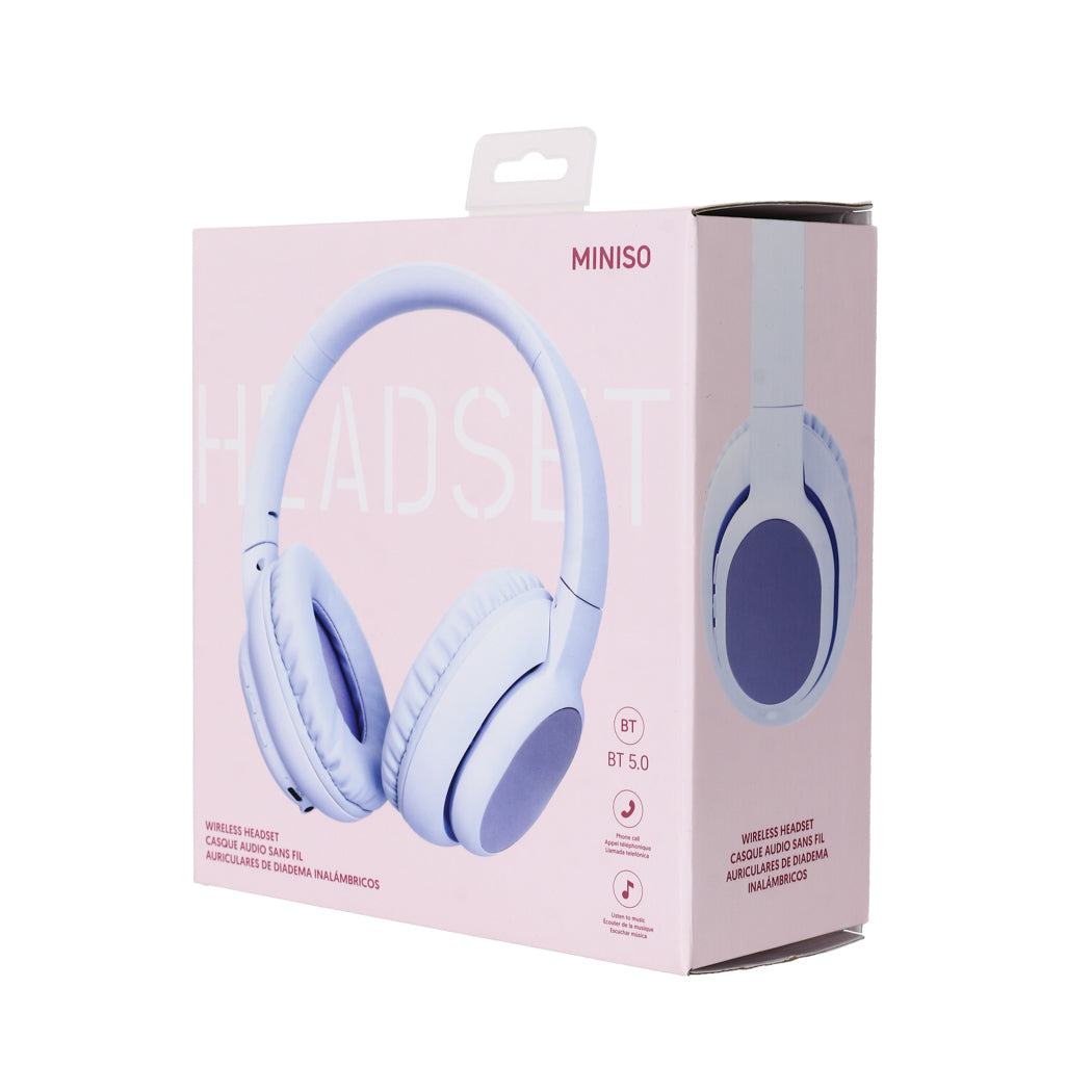 MINISO ELEGANCE WIRELESS HEADSET  MODEL: P6(PURPLE) 2016743911105 HEADPHONES