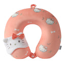 MINISO SANRIO CHARACTERS MEMORY FOAM NECK PILLOW WITH SLEEP MASK(HELLO KITTY) 2016790912100 U-SHAPED NECK PILLOW-1