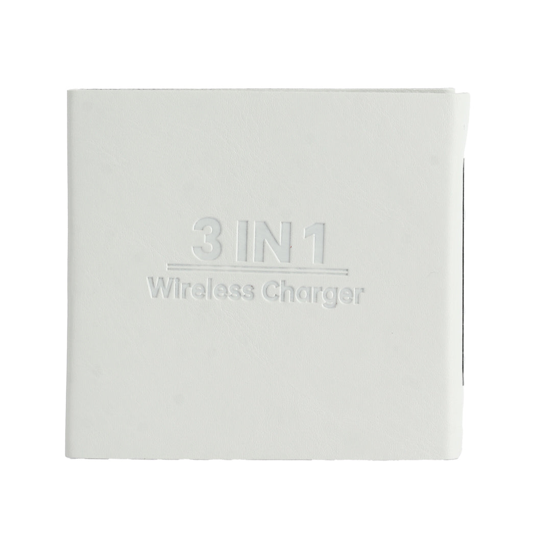 MINISO TRANSPARENT SERIES 3-IN-1 WIRELESS MAGNETIC CHARGER(WHITE)  MODEL: WL589 2016806511105 CHARGER