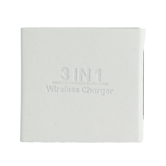 MINISO TRANSPARENT SERIES 3-IN-1 WIRELESS MAGNETIC CHARGER(WHITE)  MODEL: WL589 2016806511105 CHARGER