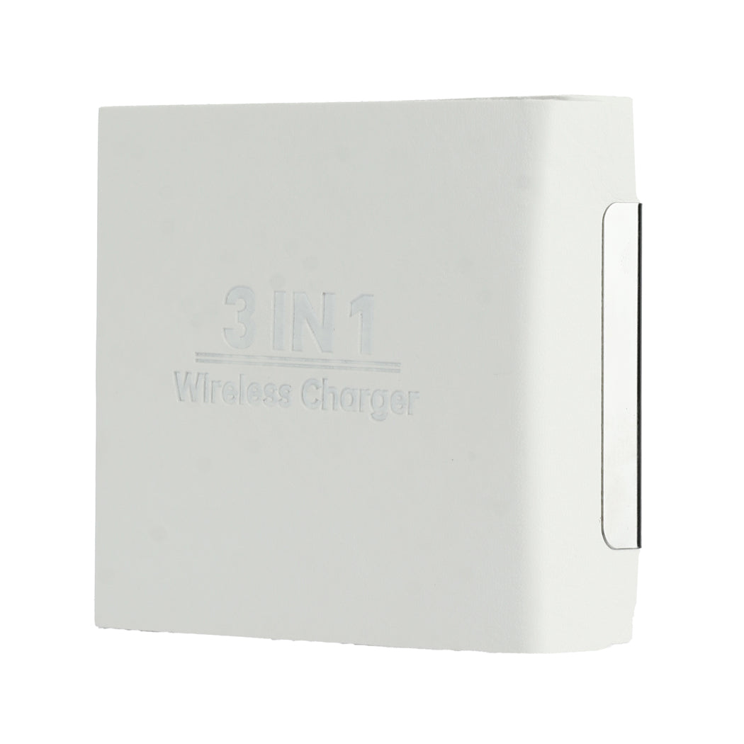 MINISO TRANSPARENT SERIES 3-IN-1 WIRELESS MAGNETIC CHARGER(WHITE)  MODEL: WL589 2016806511105 CHARGER