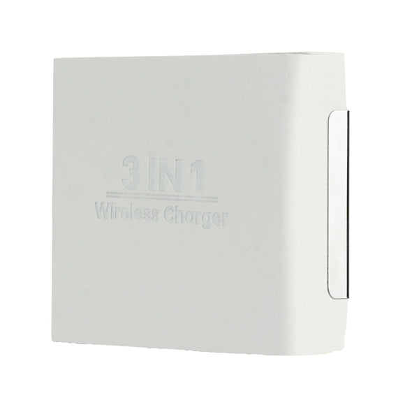 MINISO TRANSPARENT SERIES 3-IN-1 WIRELESS MAGNETIC CHARGER(WHITE)  MODEL: WL589 2016806511105 CHARGER