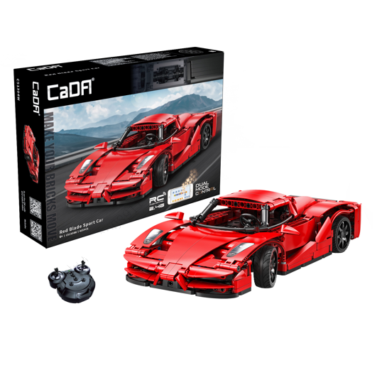 MINISO CAR MODEL SERIES REMOTE CONTROL BULDING BLOCKS CAR - RED BLADE SPORTS CAR (405 PCS) 2016812710103 BUILDING BLOCKS