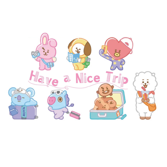 MINISO BT21 TRAVEL DIARY SERIES SURPRISE BOX 2016837910106 BLIND BOX