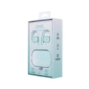 MINISO DOPAMINE GRADIENT SOAP OPEN WEARABLE STEREO WIRELESS EARBUDS  MODEL: W99(MINT GREEN) 2016847310101 EARPHONES-2