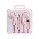 MINISO ELEGANCE SERIES TYPE-C IN-EAR EARPHONES  MODEL: 6312(PINK) 2016848412101 EARPHONES-1