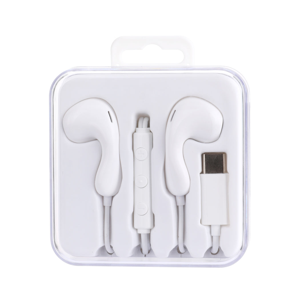 MINISO ELEGANCE SERIES TYPE-C IN-EAR EARPHONES  MODEL: 6312(WHITE) 2016848413108 EARPHONES