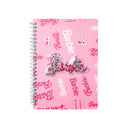 MINISO BARBIE SHINING COLLECTION SHAKING GLITTER A5 WIRE-BOUND BOOK ( 80 SHEETS ) 2016951510107 WIREBOUND BOOK-2