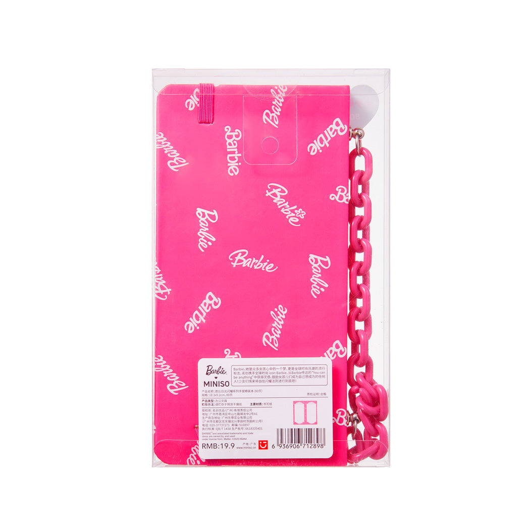 MINISO BARBIE SHINING COLLECTION HANDHELD BAG DESIGN HARDCOVER BOOK ( 80 SHEETS ) 2016951710101 HARDCOVER MEMO BOOK