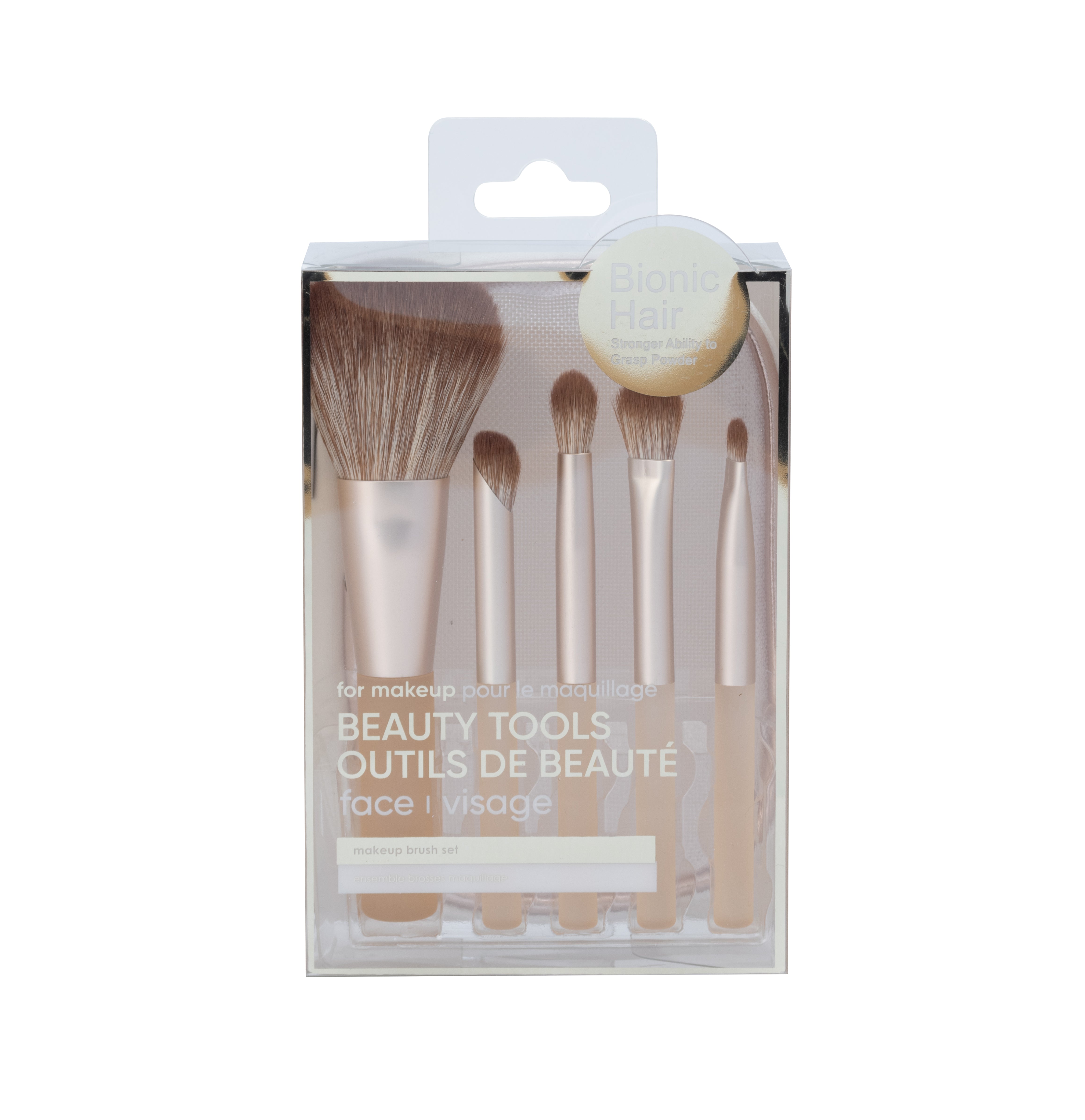 MINISO MAKEUP BRUSHES SET WITH STORAGE BAG (5 PCS, GOLD) 2017038910100 MAKEUP BRUSH