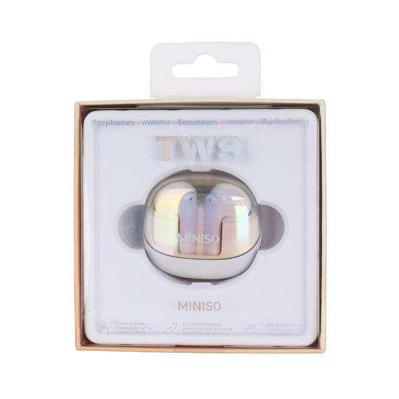 MINISO MERMAID SERIES TWS EARPHONES   MODEL: Y99(WHITE) 2017134611109 EARPHONES