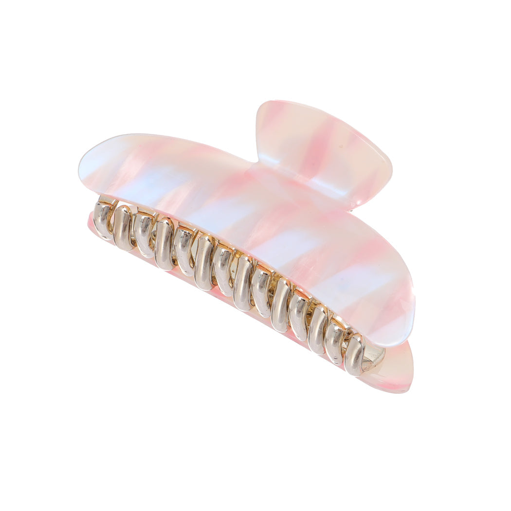 MINISO PINK GARDEN PATTERNED HAIR CLAW CLIP 2017147810100 HAIR TIE