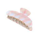 MINISO PINK GARDEN PATTERNED HAIR CLAW CLIP 2017147810100 HAIR TIE-2