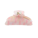 MINISO PINK GARDEN PATTERNED HAIR CLAW CLIP 2017147810100 HAIR TIE-3