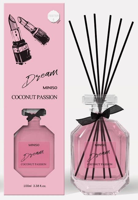 MINISO ELEGANT LADY SERIES REED DIFFUSER ( COCONUT FANATIC ) 2017205111101 SCENT DIFFUSER