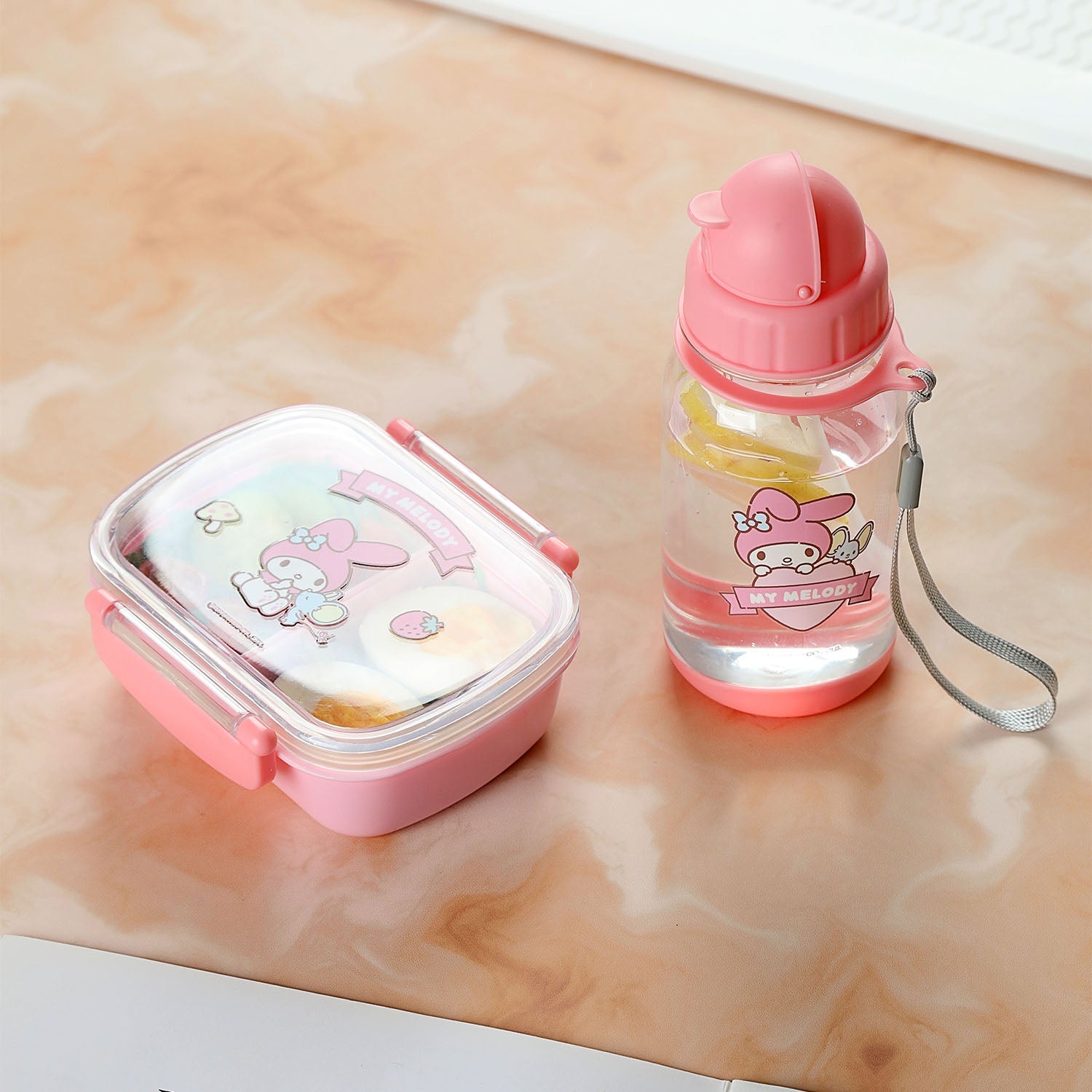 MINISO MY MELODY BENTO BOX & WATER BOTTLE SET 2017314410102 BENTO BOX