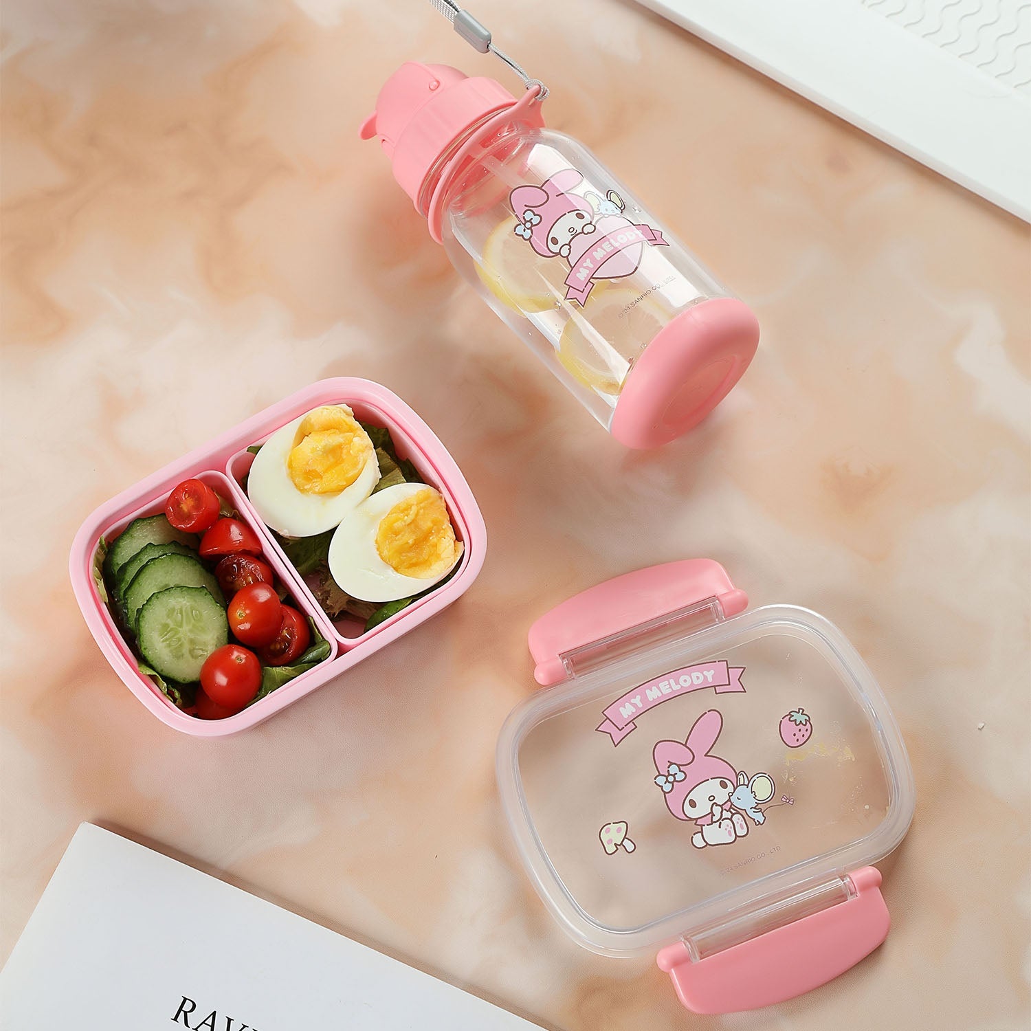 MINISO MY MELODY BENTO BOX & WATER BOTTLE SET 2017314410102 BENTO BOX