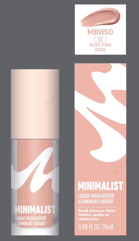 MINISO MINIMALIST LIQUID HIGHLIGHTER(02 ROSE PINK) 2017393812101 HIGHLIGHT/SHADING POWDER