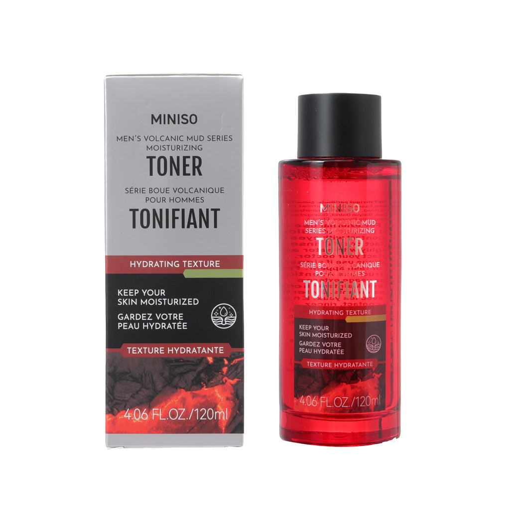 MINISO MEN'S VOLCANIC MUD SERIES MOISTURIZING TONER 2017451210108 TONER