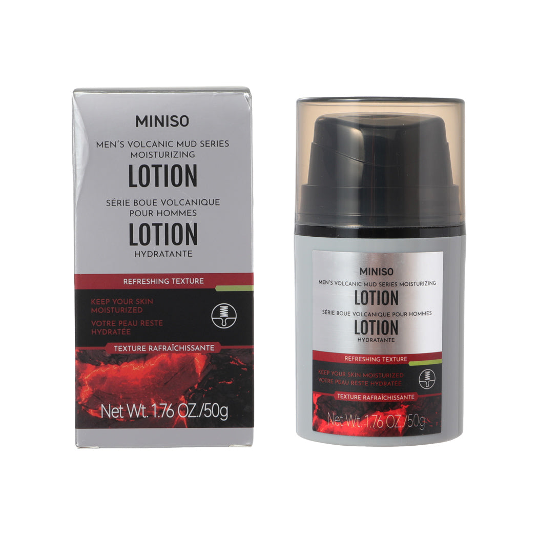 MINISO MEN'S VOLCANIC MUD SERIES MOISTURIZING LOTION 2017451310105 BODY LOTION