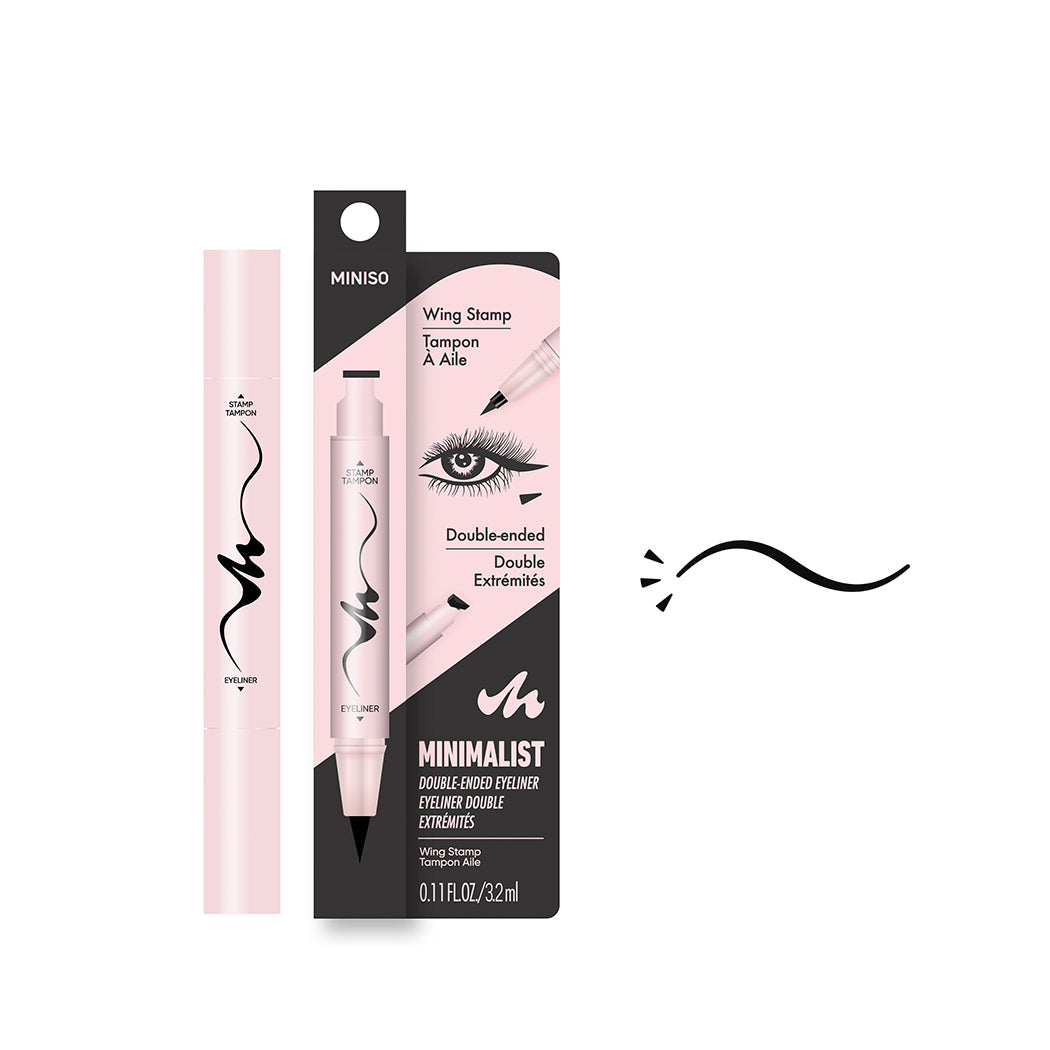 MINISO MINIMALIST DOUBLE-ENDED EYELINER (WING STAMP) 2017453910105 EYELINER