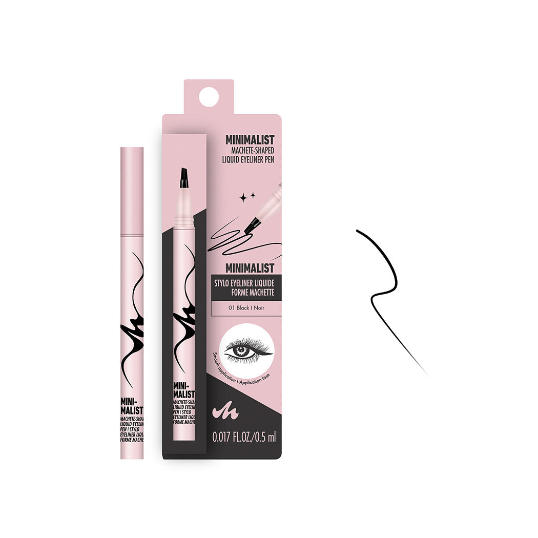 MINISO MINIMALIST MACHETE-SHAPED LIQUID EYELINER PEN(01 BLACK) 2017454012105 EYELINER