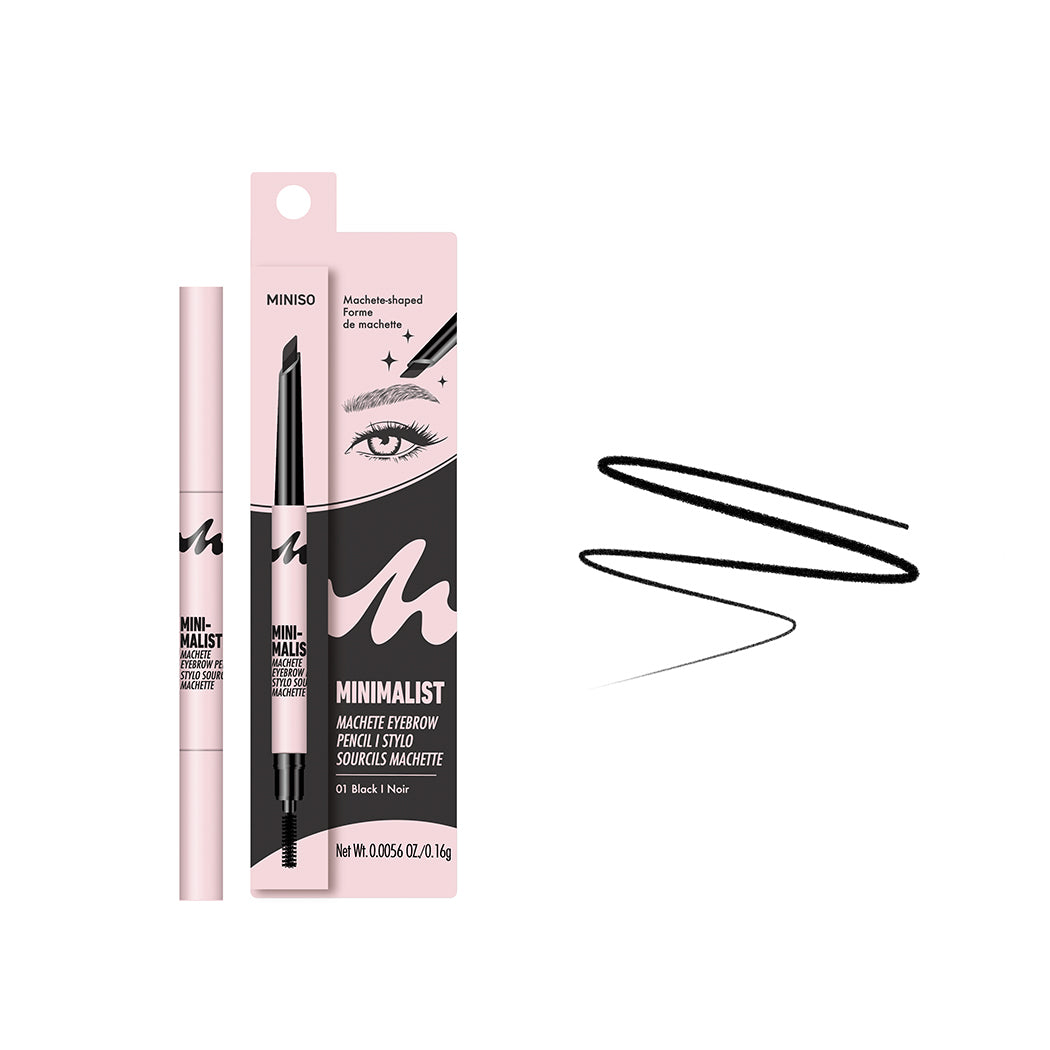 MINISO MINIMALIST MACHETE EYEBROW PENCIL(01 BLACK) 2017454513107 EYEBROW PENCIL