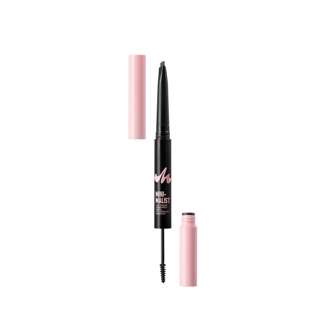 MINISO MINIMALIST 2-IN-1 TRIANGULAR EYEBROW PENCIL & BROW GEL (01 BLACK) 2017454913105 EYEBROW PENCIL