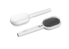 MINISO CLASSIC SERIES RECHARGEABLE NEGATIVE LON HAIR BRUSH MODEL: EA21001(BEIGE) 2017511113103 ELECTRIC MASSAGER