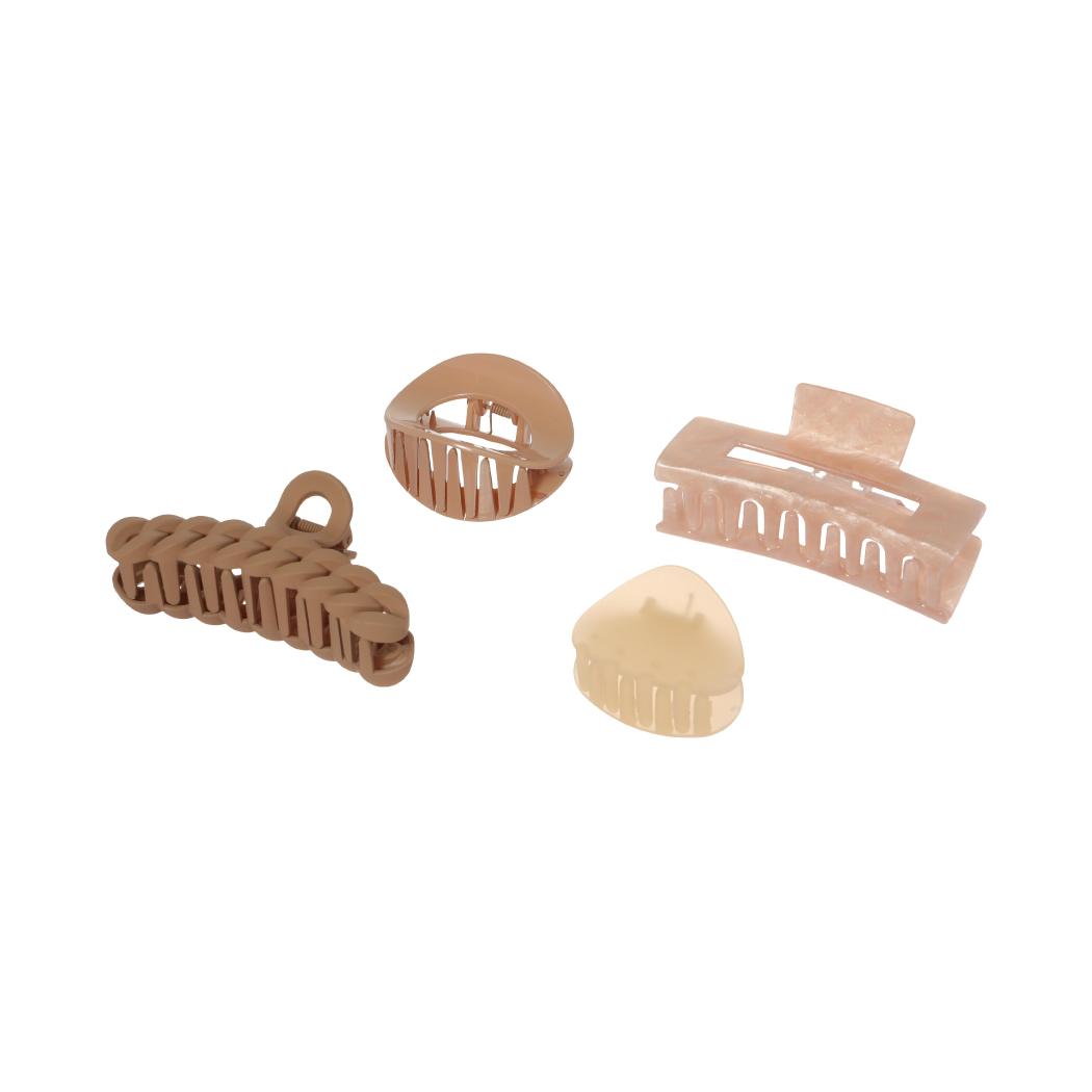 MINISO BASIC STYLE HAIR CLAW CLIPS ( 4 PCS ) 2017844210104 HAIR BAND