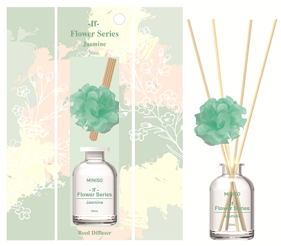 MINISO BLOSSOM SERIES REED DIFFUSER(JASMINE) 2017896610105 SCENT DIFFUSER