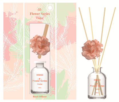 MINISO BLOSSOM SERIES REED DIFFUSER(CEDAR) 2017896611102 SCENT DIFFUSER