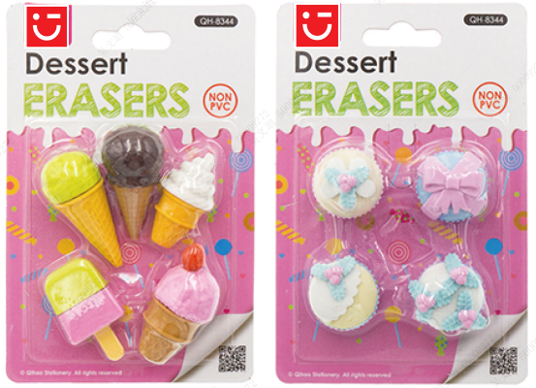 MINISO 3D ERASER COLLECTION DELICIOUS DESSERT (A) (2 ASSORTED MODELS) 2017906610101 STATIONERY