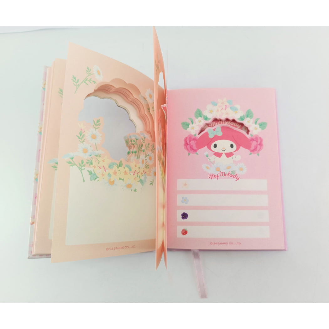 MINISO SANRIO CHARACTERS COLLECTION 36K HOLLOWED HARDCOVER BOOK ( MY MELODY, 96 SHEETS ) ( PDQ ) 2018005410104 HARDCOVER MEMO BOOK